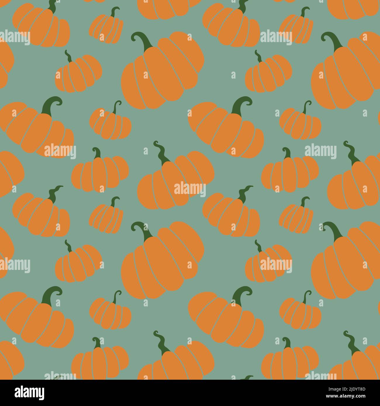 Halloween seamless cute pumpkins pattern for fabrics and textiles and ...