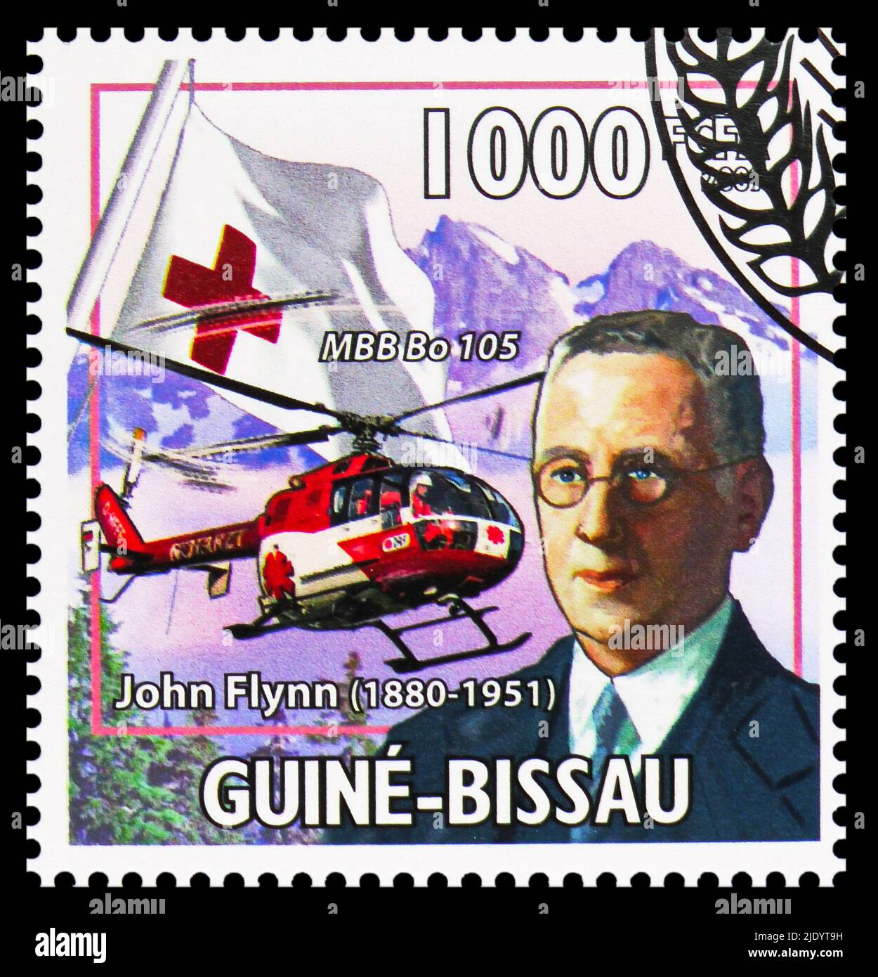 MOSCOW, RUSSIA - JUNE 17, 2022: Postage stamp printed in Guinea-Bissau