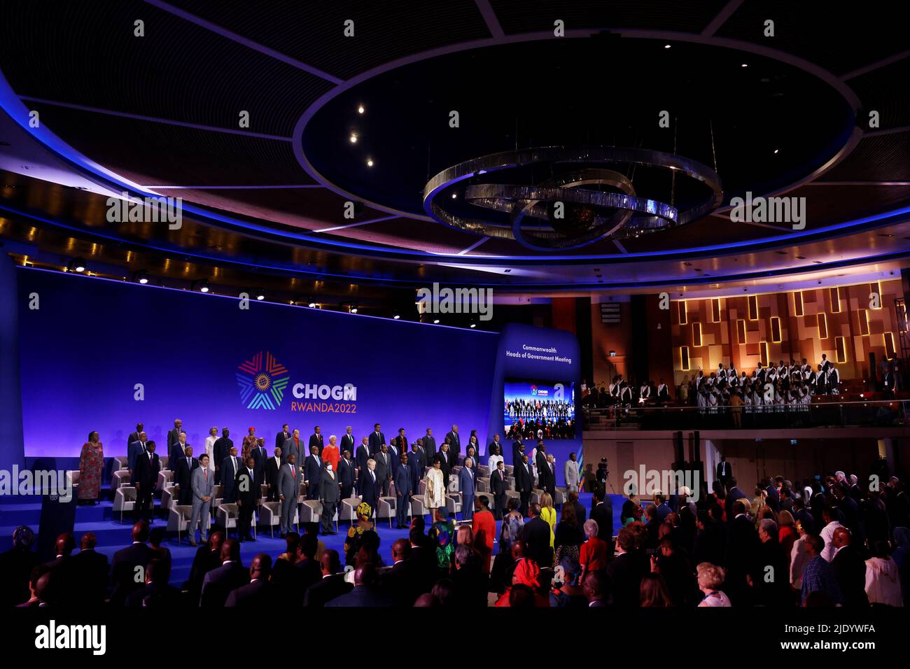 Chogma Rwanda General view during the opening ceremony of the Commonwealth Heads of ...