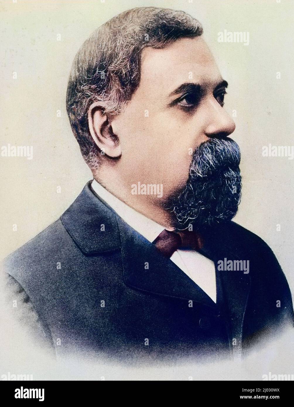 Giovanni Virginio Schiaparelli astronomer and science historian - Giovanni Virginio Schiaparelli, astronome italien (1835-1910). Stock Photo