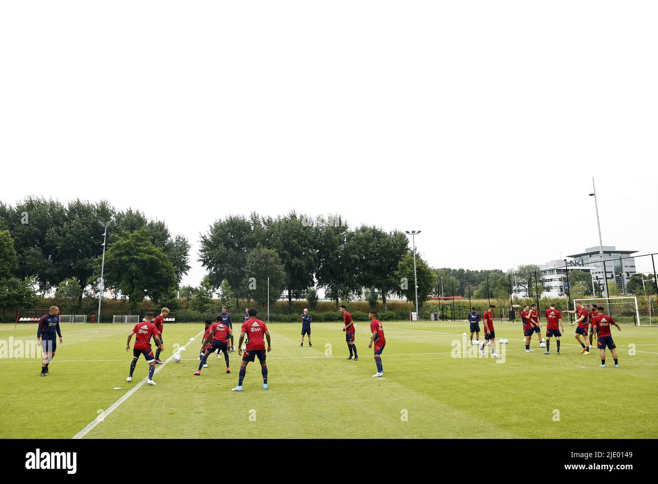 AMSTERDAM - Overview of the training during the first training session of Ajax Amsterdam at sports complex De Toekomst on June 24, 2022 in Amsterdam, the Netherlands. ANP MAURICE VAN STEEN Stock Photo