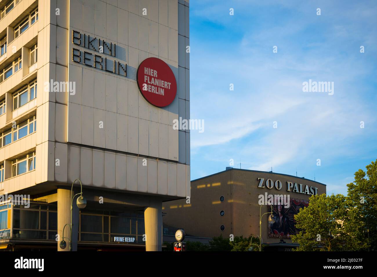 Berlin, Germany, June 2022, Illustrative Editorial: View on Bikini Berlin Shopping Mall at Zoologischer Garten metro station and zoo palast Stock Photo