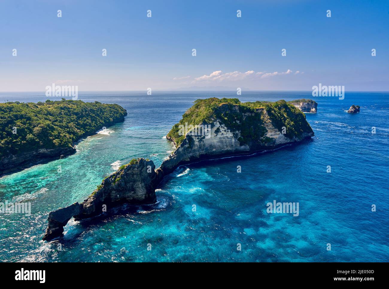 Diamond Beach seascape scenery, Nusa Penida Island, Indonesia Stock Photo