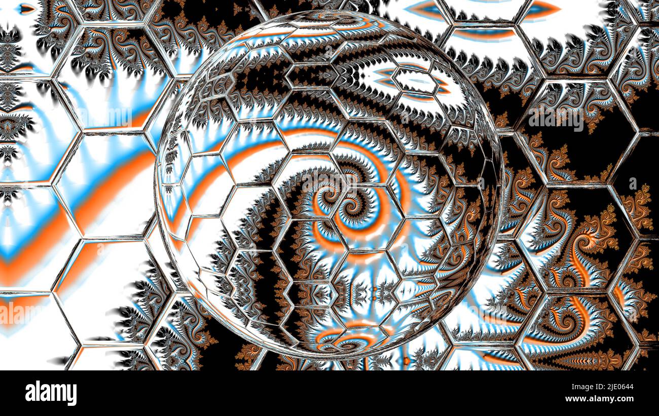 Abstract Computer generated Fractal design. A fractal is a never-ending ...