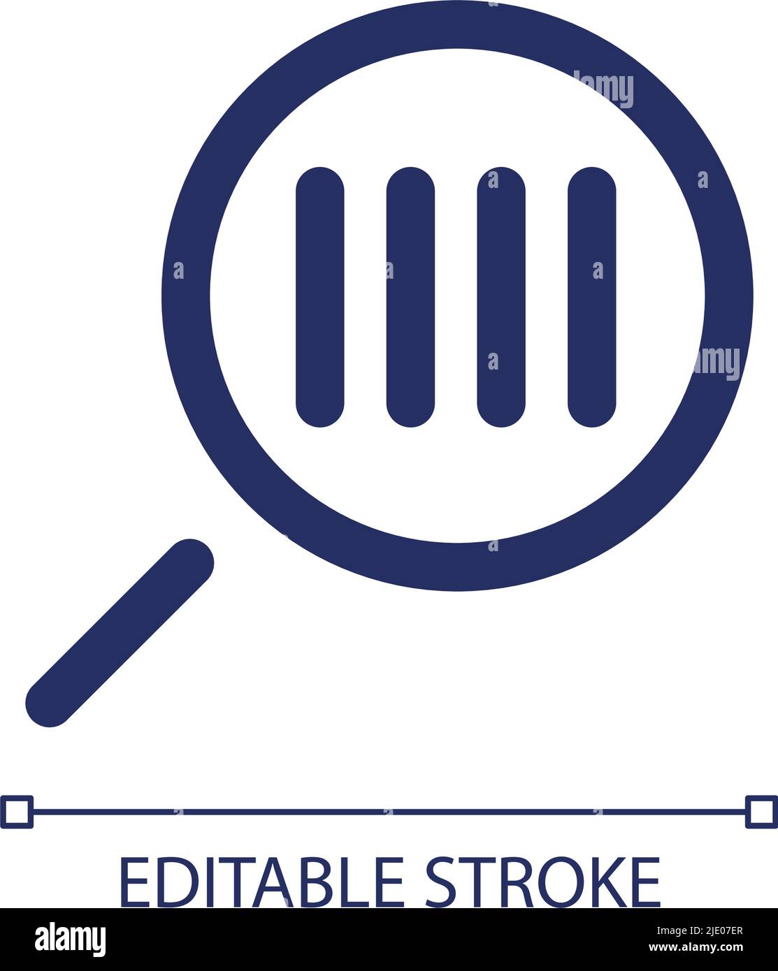 Scanning product barcode linear ui icon Stock Vector Image & Art - Alamy