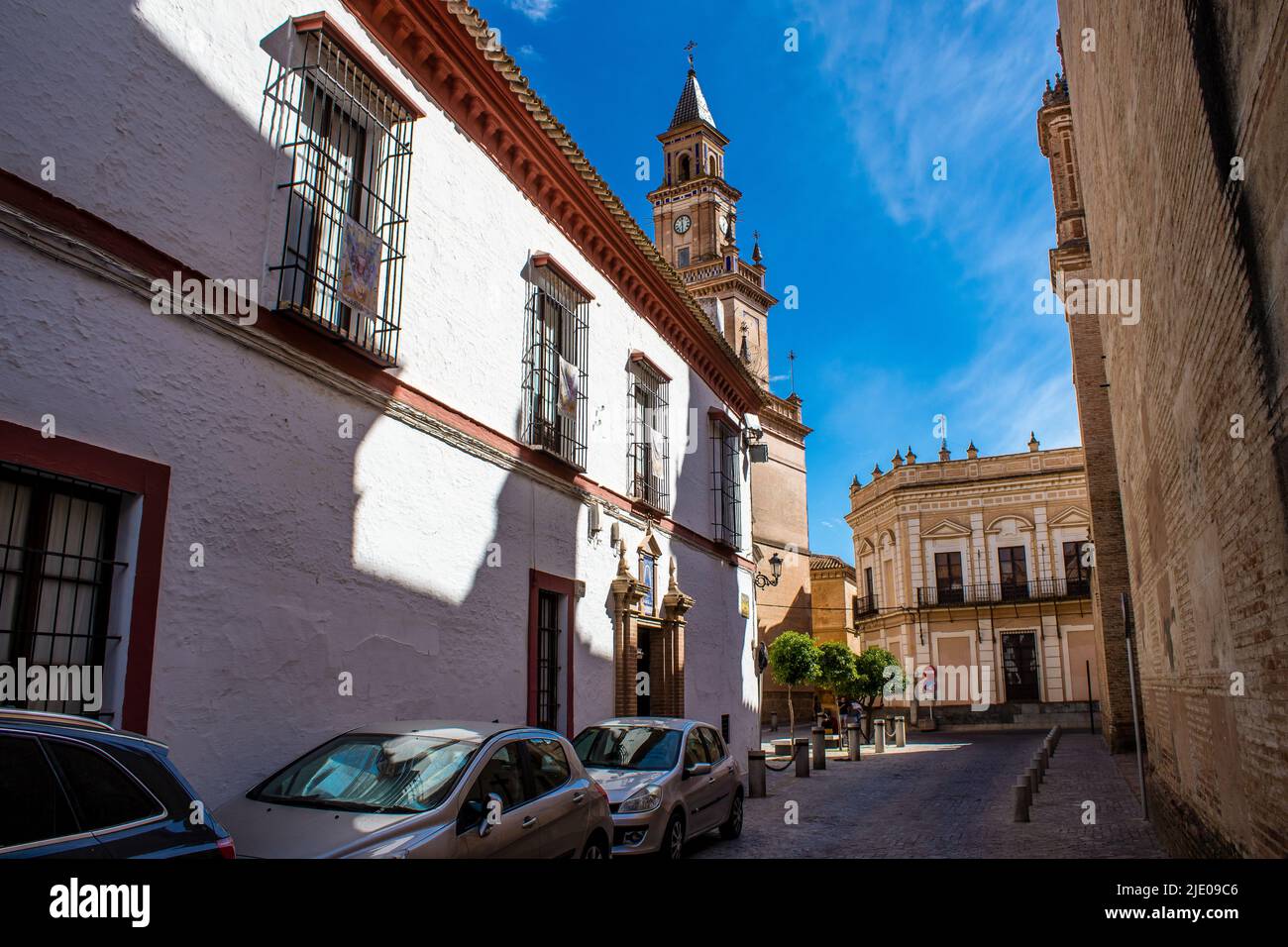 Carmona, Spain June 23, 2022 Cityscape of Carmona town called The