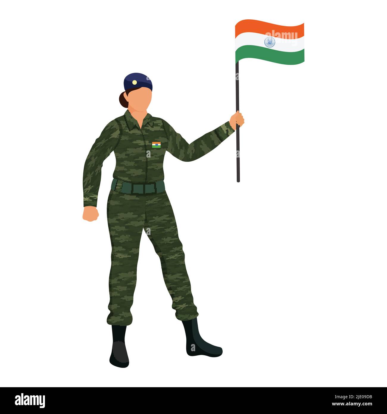 Female army officer Cut Out Stock Images & Pictures - Alamy