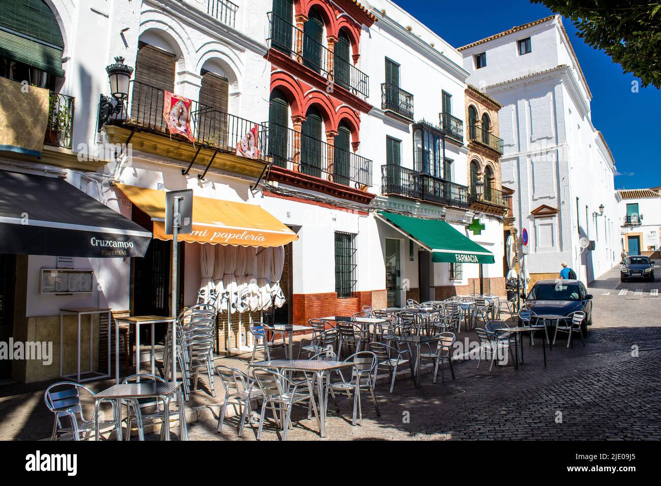 Carmona, Spain June 23, 2022 Cityscape of Carmona town called The Bright Star of Europe, the