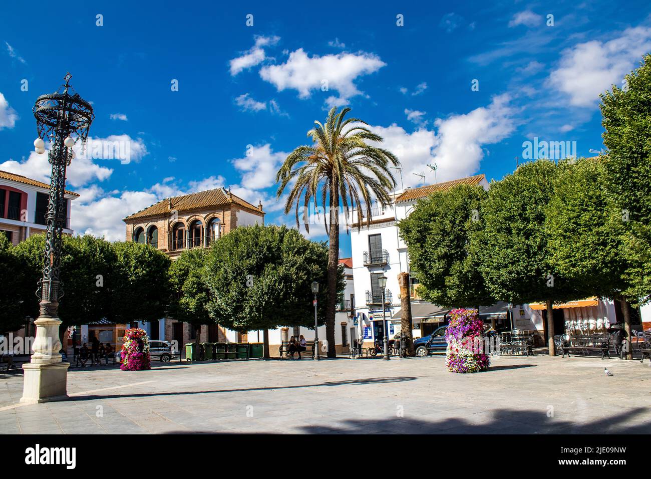 Carmona, Spain June 23, 2022 Cityscape of Carmona town called The Bright Star of Europe, the
