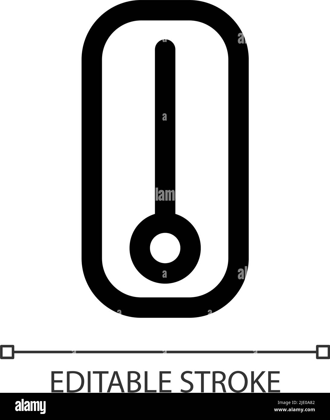 Mercury thermometer white linear ui icon Stock Vector Image & Art - Alamy