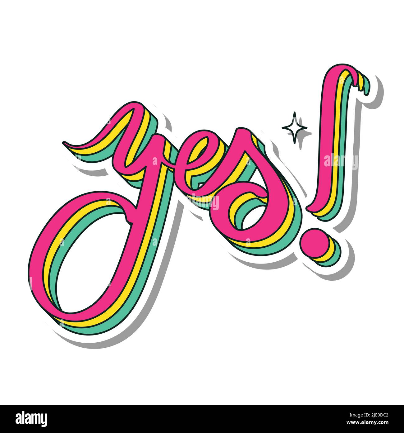 Yes font hi-res stock photography and images - Alamy