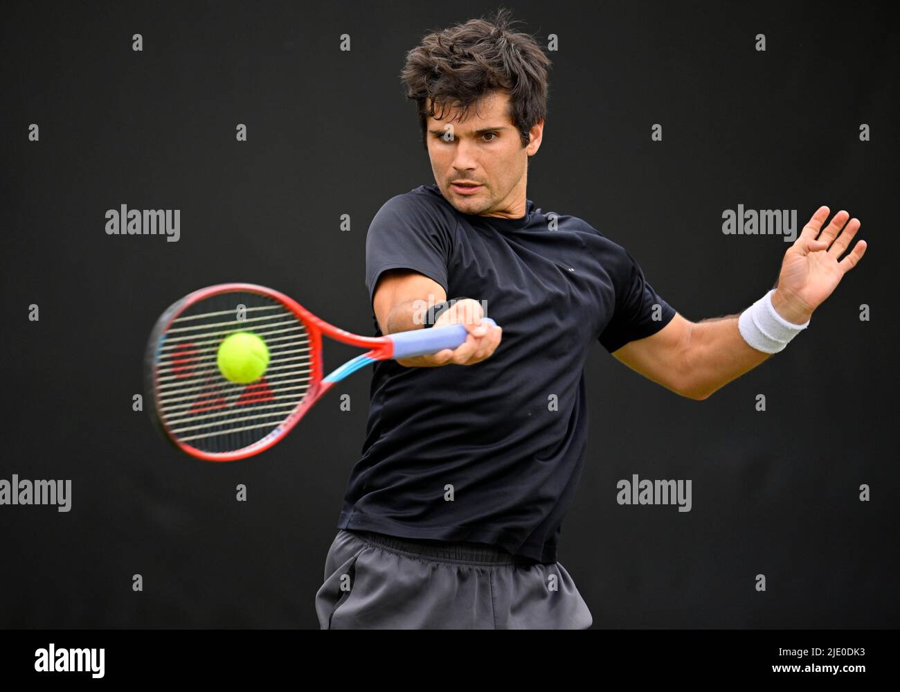 Tennis, Marcos Giron USA Action, BOSS Open, Weissenhof, Stuttgart, Baden-Wuerttemberg, Germany Stock Photo