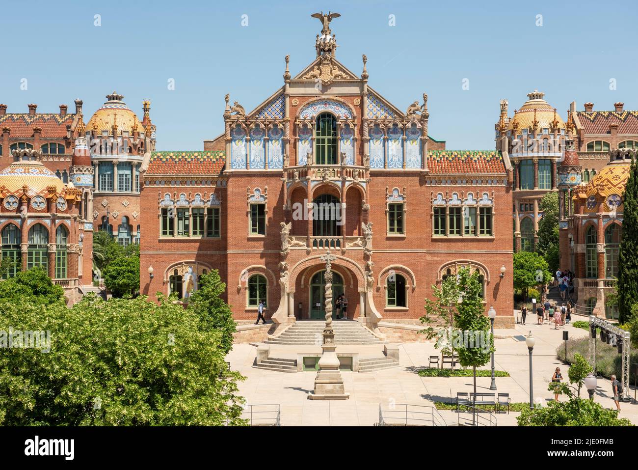 The Hospital de Sant Pau in Barcelona, Spain Stock Photo