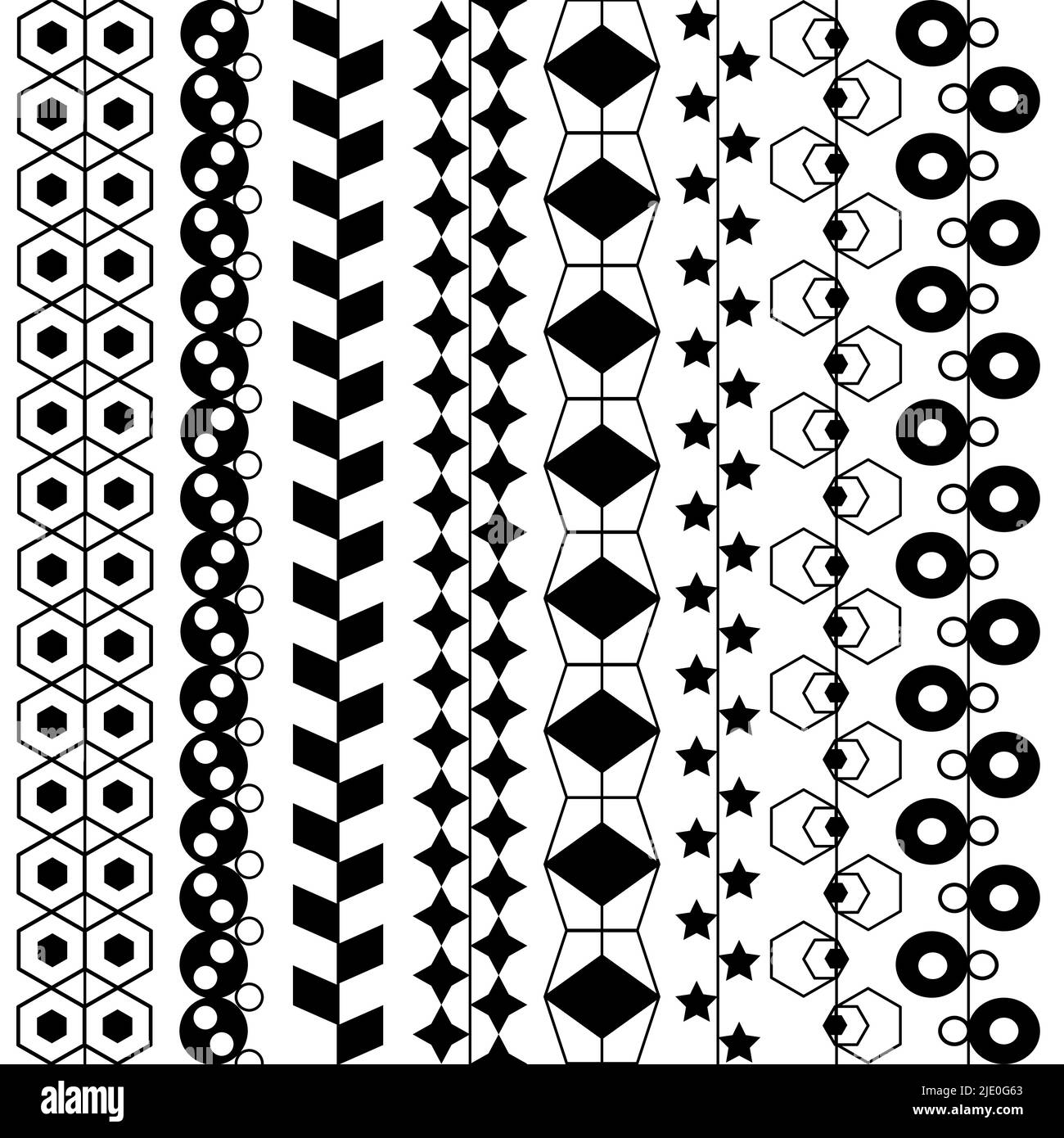 Curated visual reference: Gallery Detail: White And Black Geometric Abstract Seamless Geometric Pattern Stars