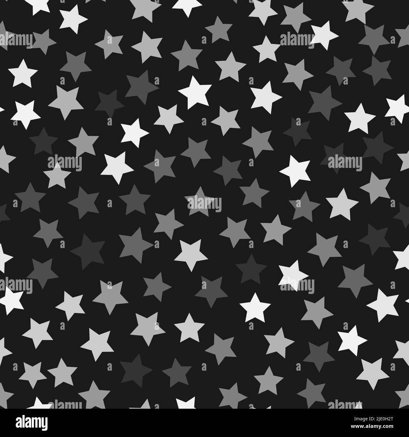 Silver stars on a black background night illustration for wallpaper ...