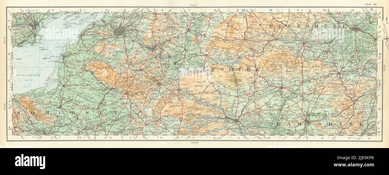 Salisbury plain map hires stock photography and images Alamy