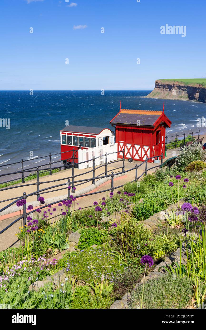 England saltburn by the sea England tramway saltburn cliff railway saltburn cliff tramway saltburn North Yorkshire Redcar and Cleveland England uk gb Stock Photo
