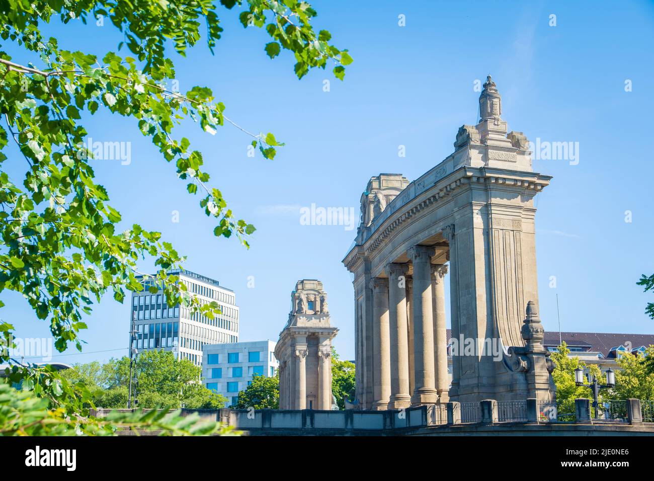 Berlin, Germany, June 2022: View on Charlottenburger Tor in Berlin Stock Photo