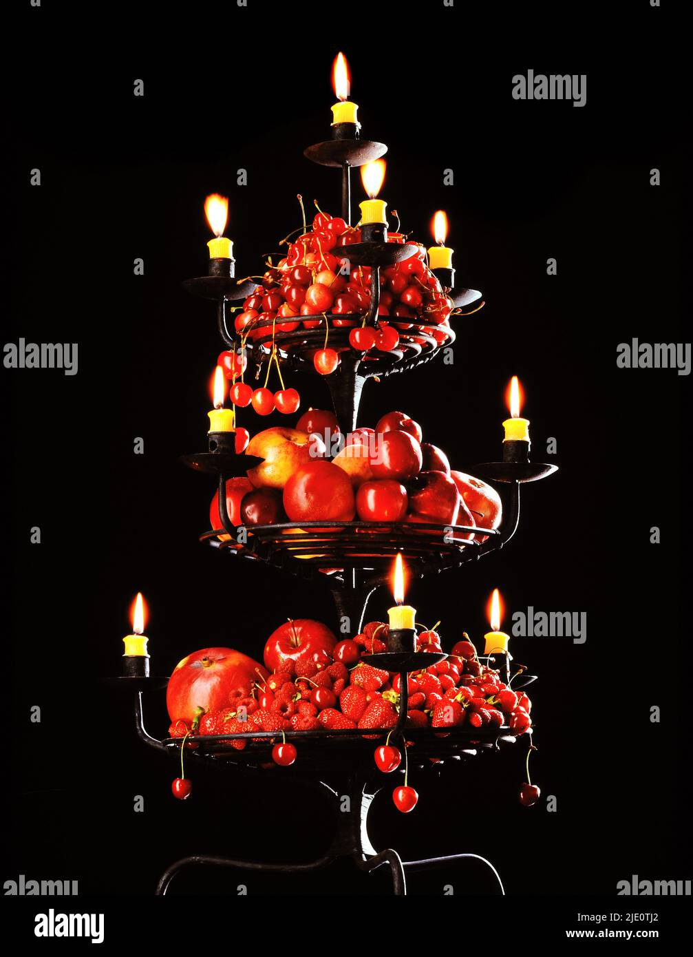 still-life-food-stand-with-fruits-stock-photo-alamy
