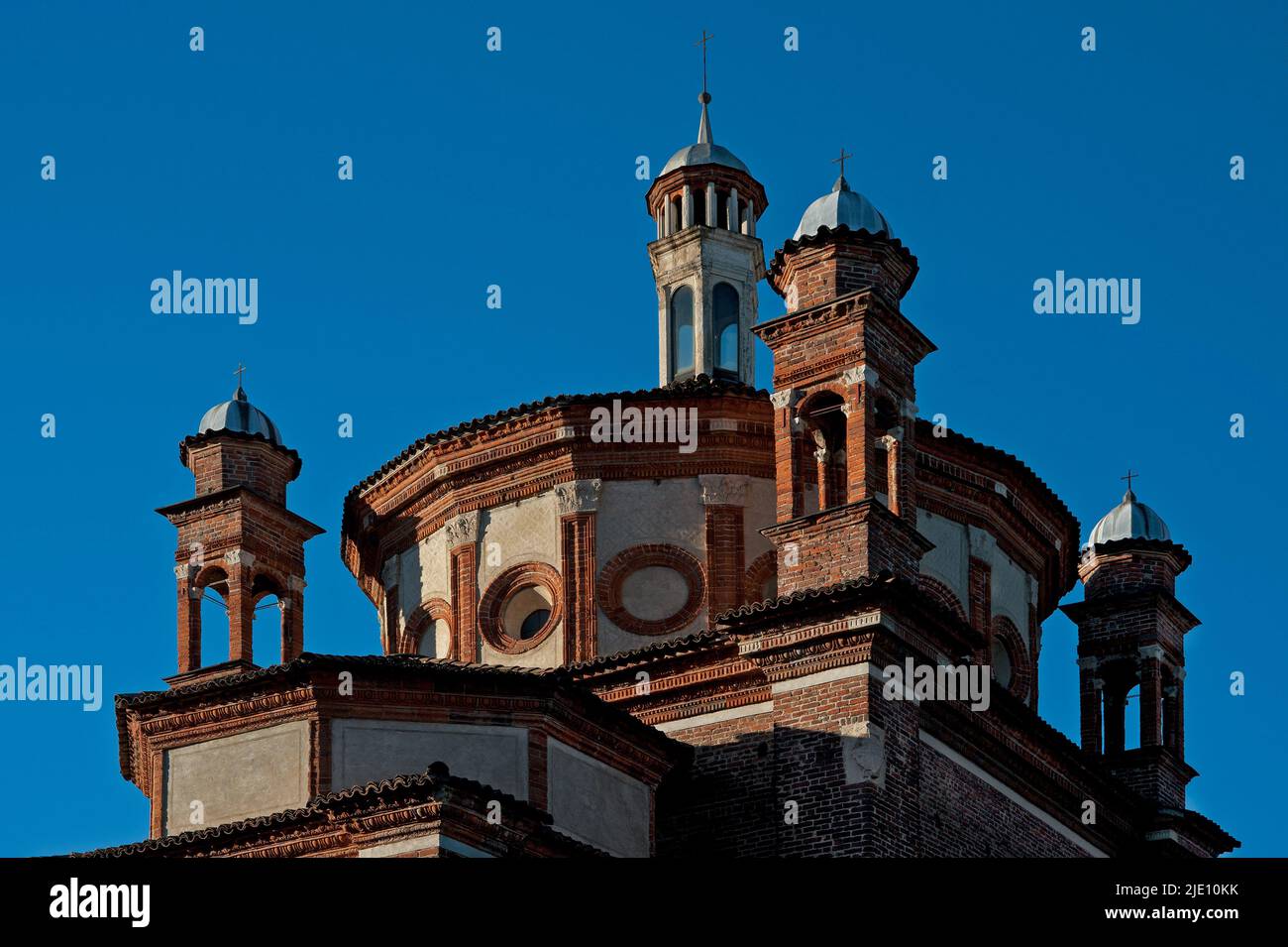 Milan, Basilica of Sant Eustorgio, Portinari Chapel, external. Stock Photo