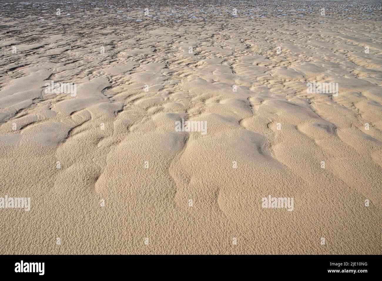 Sand patterns on Ardroil beach, Uig Bay, Isle of Lewis, Outer Hebrides, Scotland Stock Photo