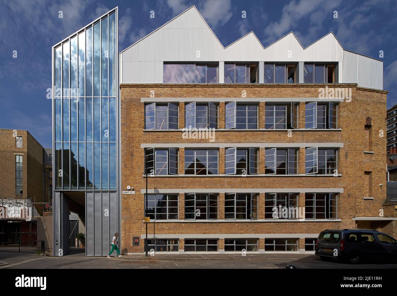 Exterior view. 16 Chart Street Engineers Office, London, United Kingdom. Architect: Ian Chalk Architects , 2022. Stock Photo