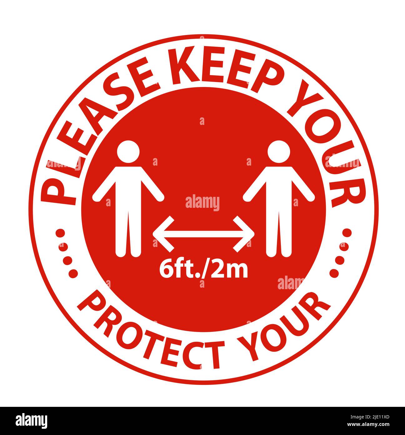 Please keep your distance,Protect your social Distancing Sign Isolate ...