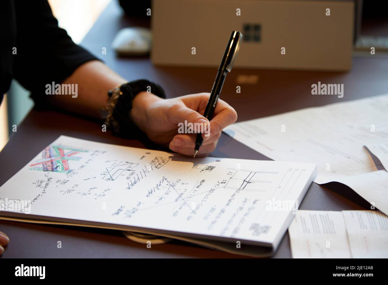 Drawing images. 16 Chart Street Engineers Office, London, United Kingdom. Architect: Ian Chalk Architects , 2022. Stock Photo