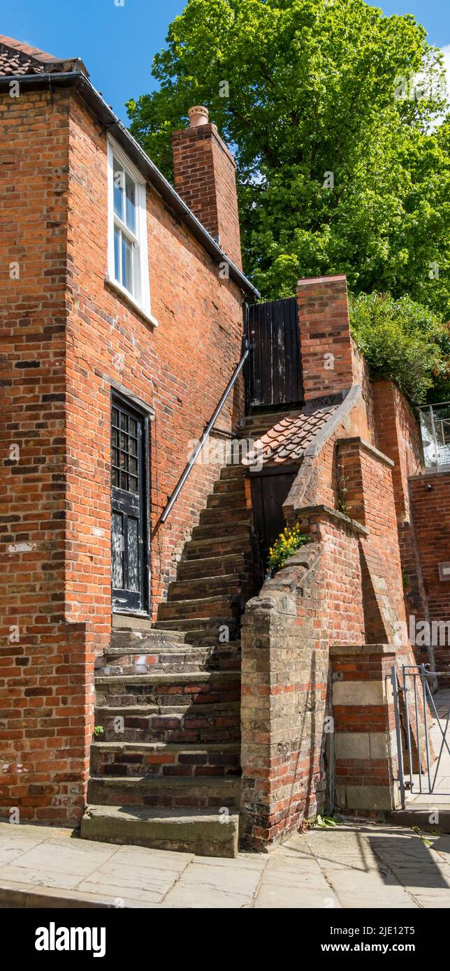 Steep Stairs To The Hill Stock Photo, Picture and Royalty Free Image. Image  93650601.