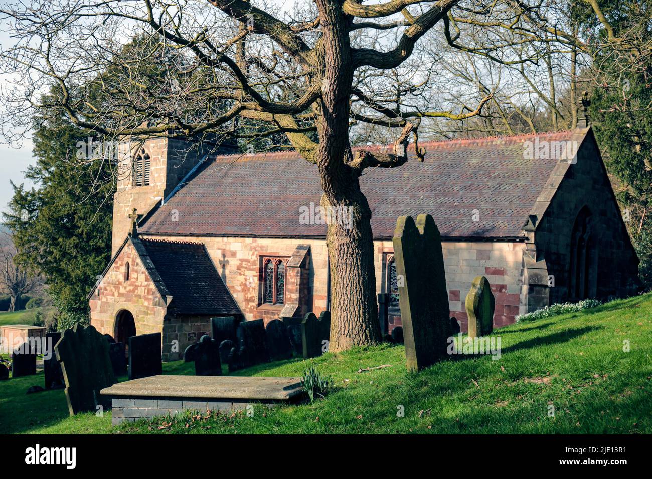 St Peters church Maer Staffordshire Stock Photo