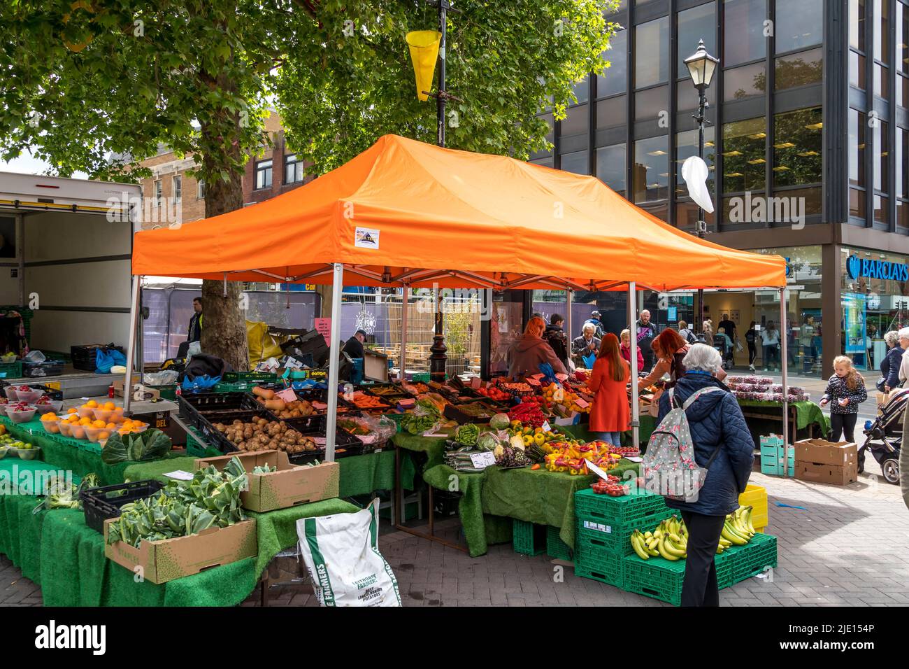 Fruit and vegetable stall high street lincoln city 2022 hires stock