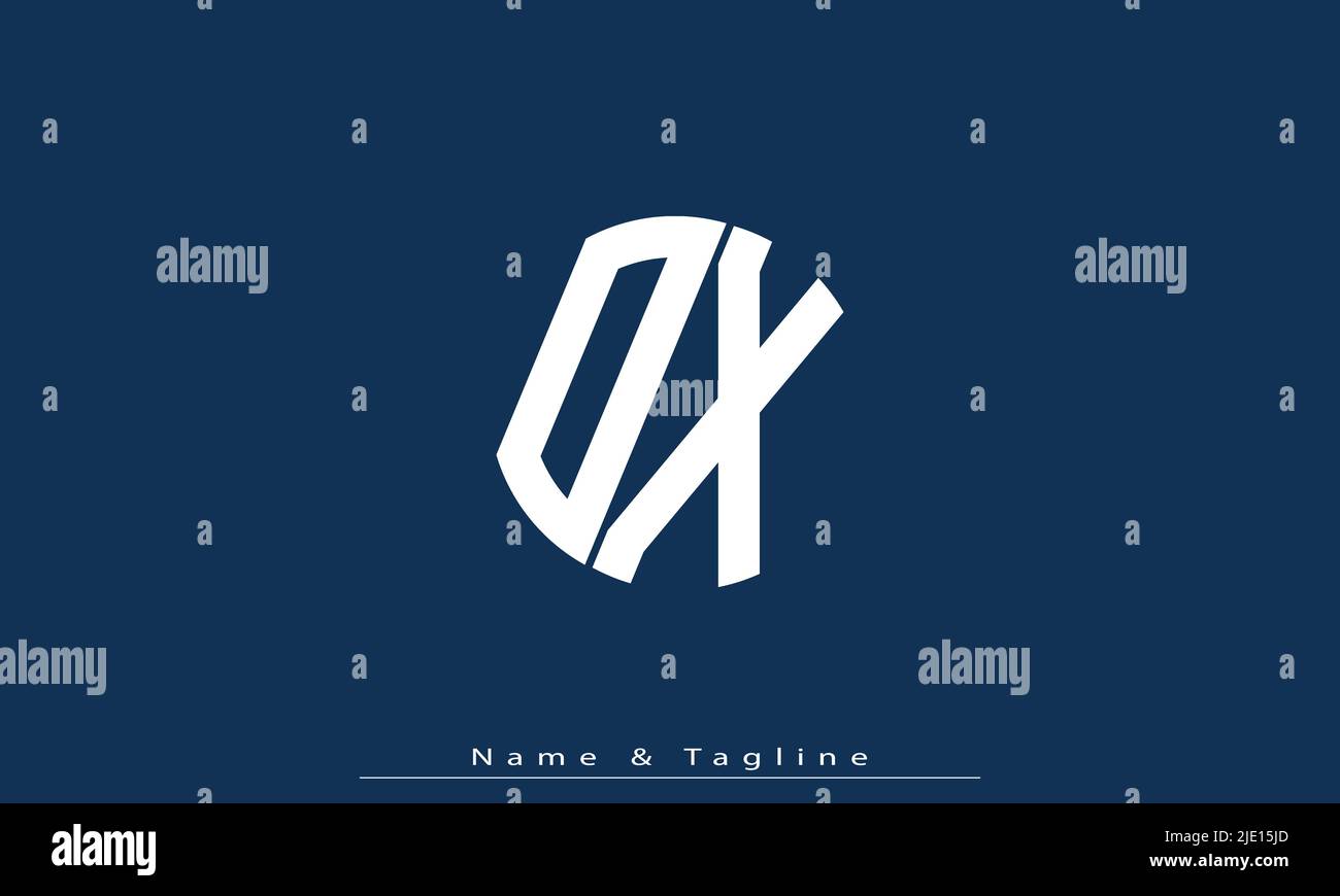 Alphabet letters Initials Monogram logo DX , XD Stock Vector