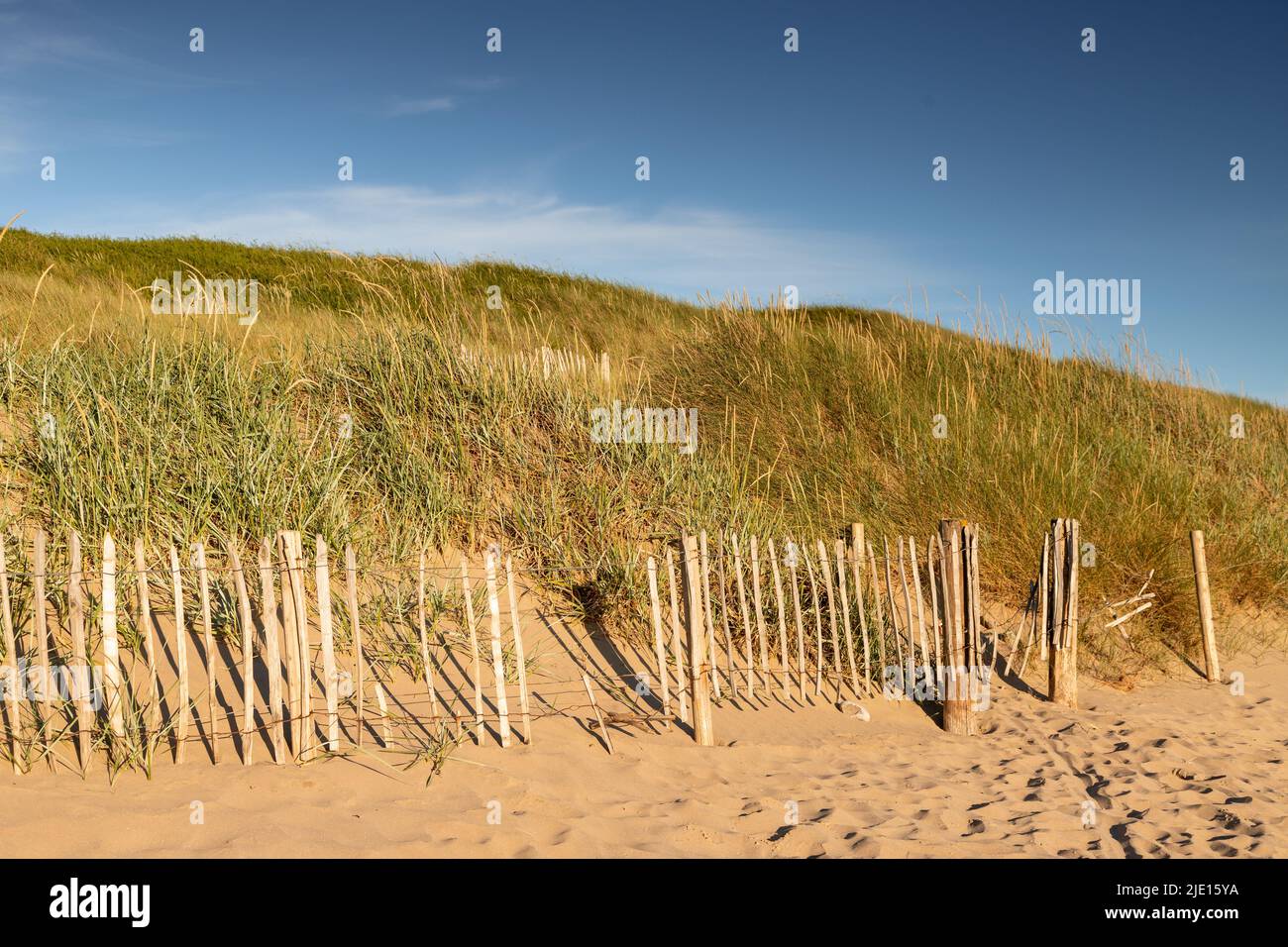 Sand dune at Llandudno West Shore, North Wales coast Stock Photo