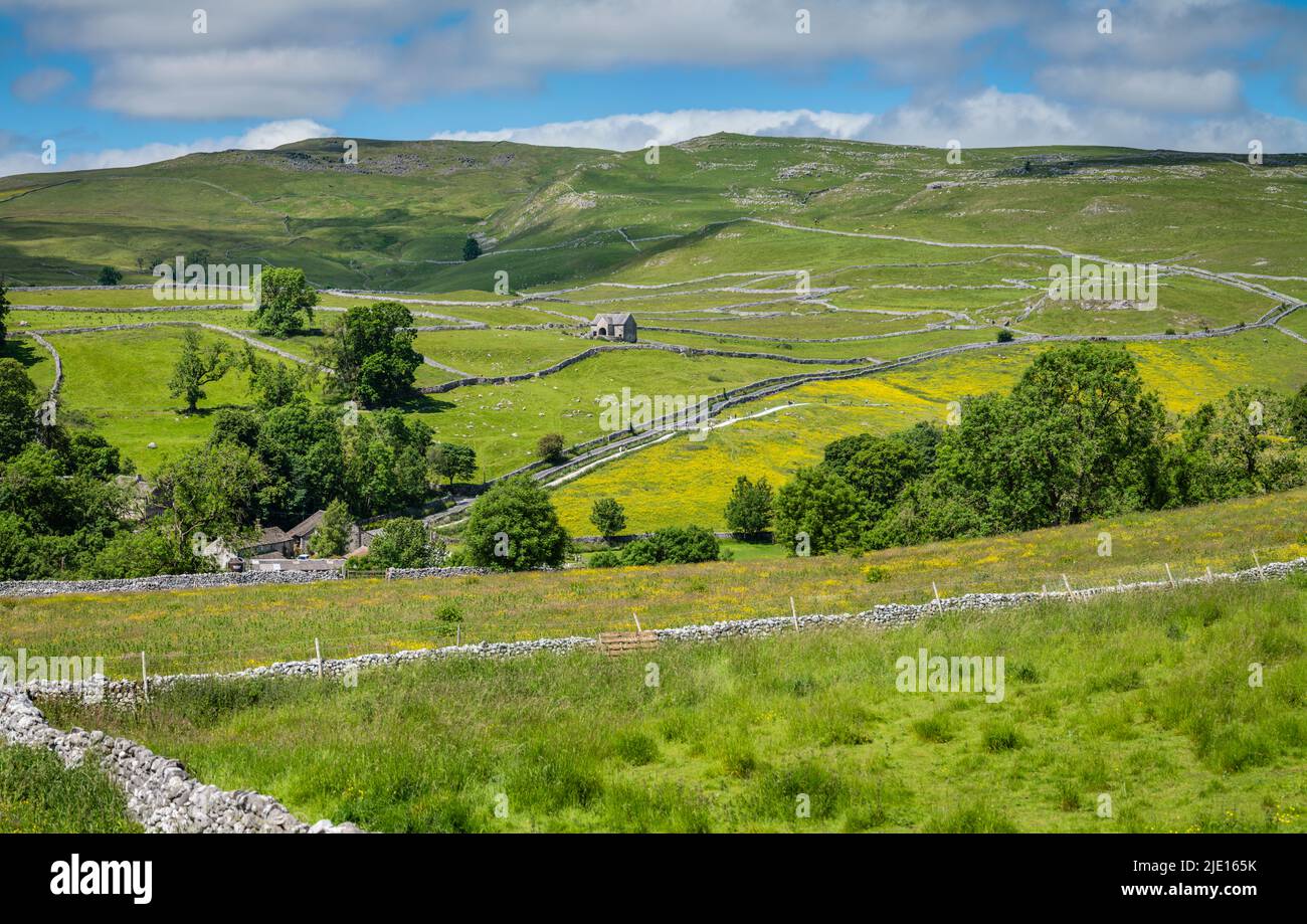 Malham landscape, Yorkshire Dales, UK. Stock Photo