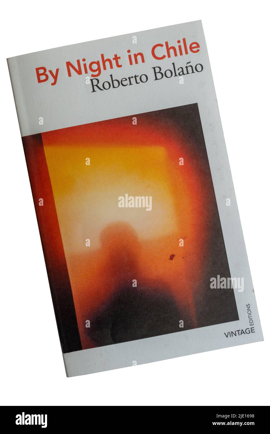 By Night in Chile paperback book novel by Roberto Bolano Stock Photo