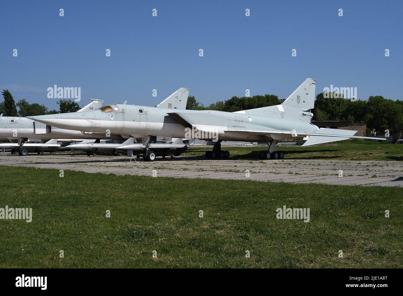 TUPOLEV Tu-22M3 STRATEGIC BOMBER OF UKRAINE AIR FORCE. Stock Photo