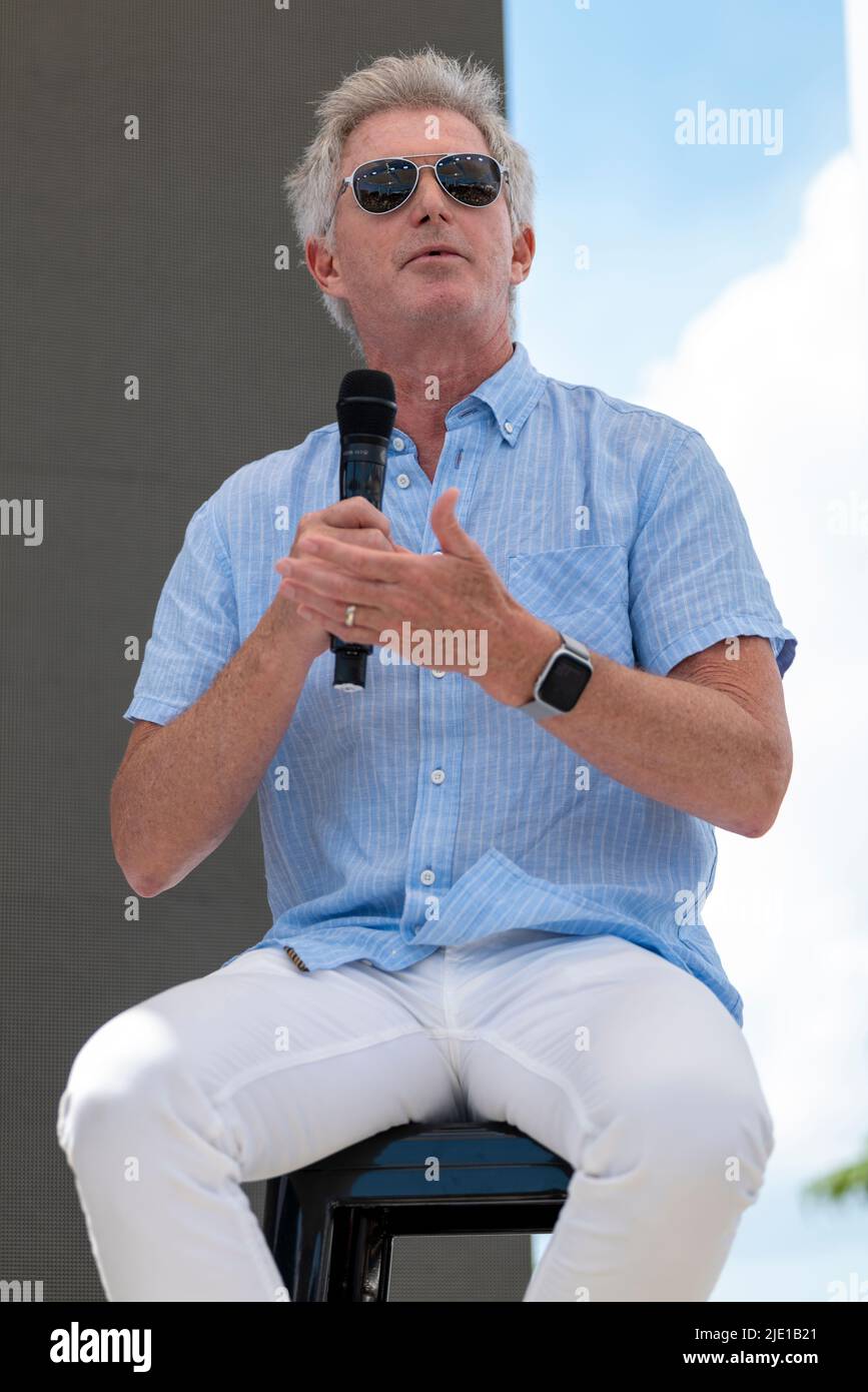 Cannes, France, 24 June 2022, Tim Ellis (CMO and EVP National Football League) attended Bold and Undeterred - The NFL is Transforming its Brand at Cannes Lions Festival - International Festival of Creativity © ifnm press / Alamy Live Stock Photo