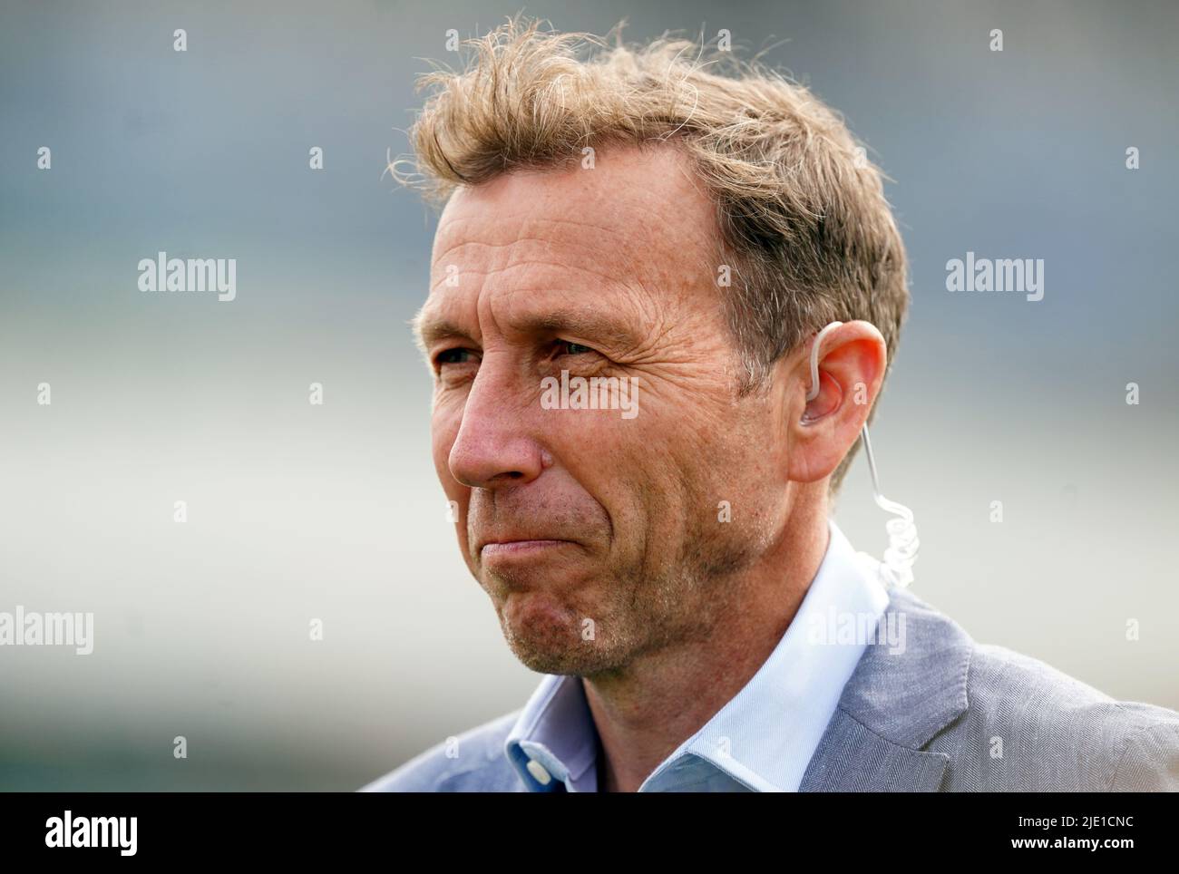 Mike Atherton during day two of the third LV= Insurance Test Series