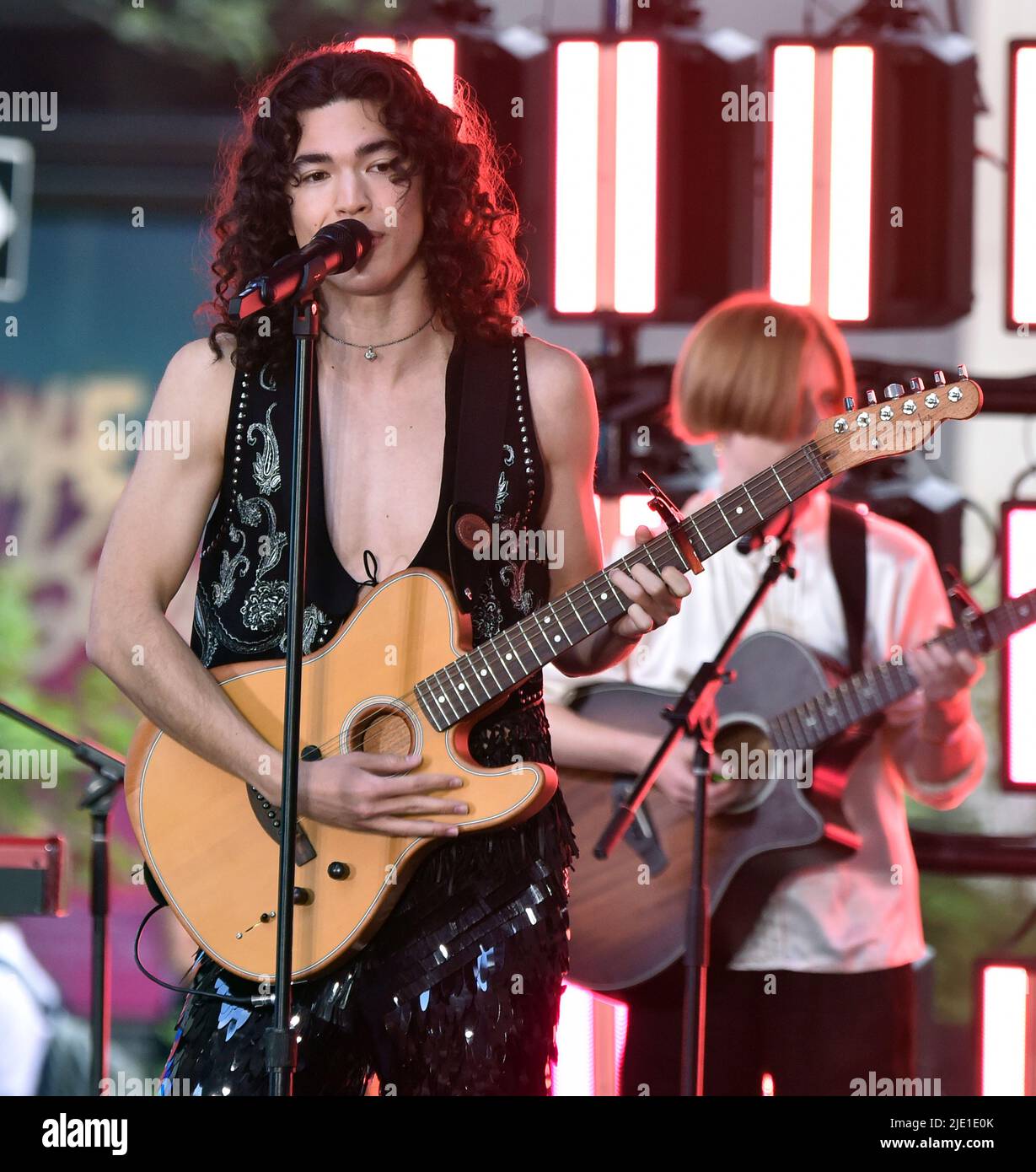 New York, NY, USA. 24th June, 2022. Conan Gray performs on NBC's Today ...
