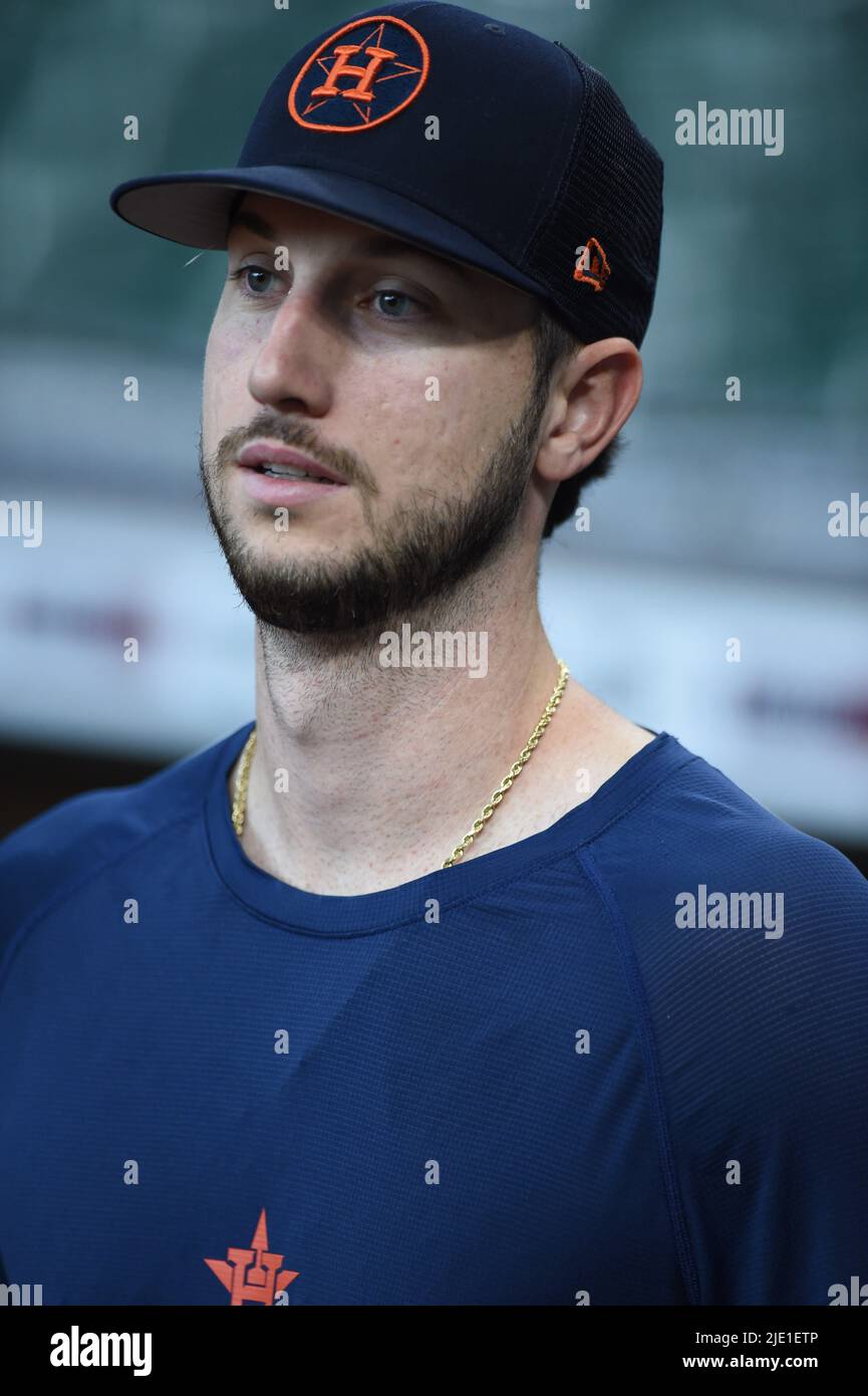 Houston, United States. 21st June, 2022. Houston Astros right fielder Kyle  Tucker (30) before the MLB game between the Houston Astros and the New York  Mets on Tuesday, June 21, 2022 at