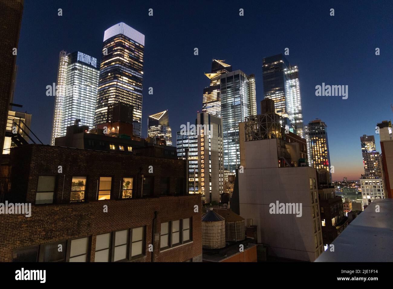 Rooftop view of Midtown West in Manhattan Stock Photo Alamy