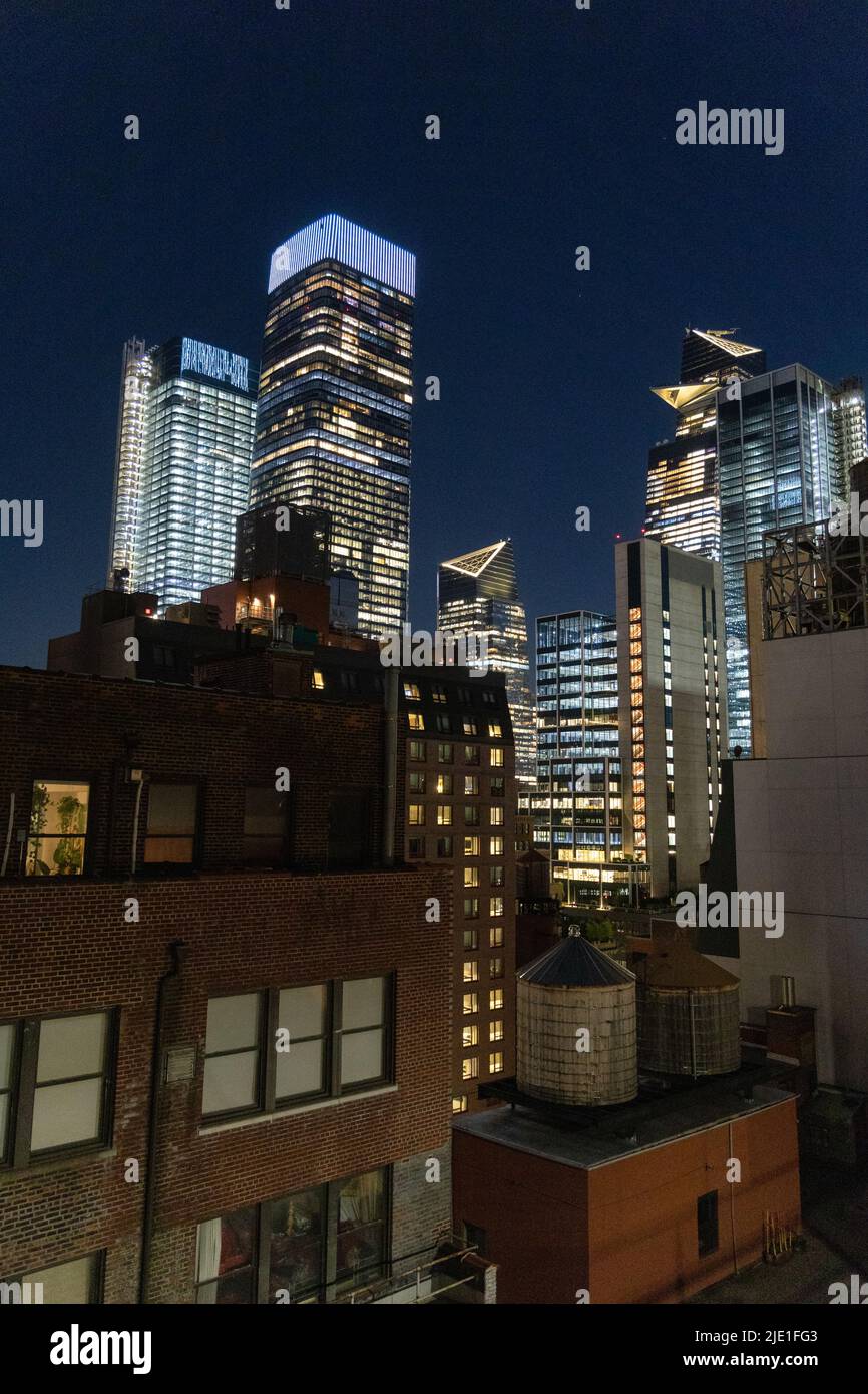 Rooftop view of Midtown West in Manhattan Stock Photo Alamy