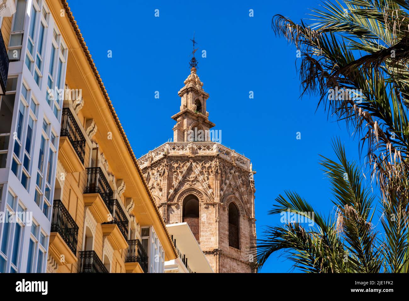 The Cathedral of Valencia that houses the Holy Chalice Stock Photo