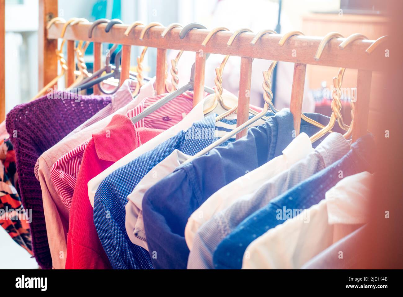 Hanger hangers recycle recycling hires stock photography and images