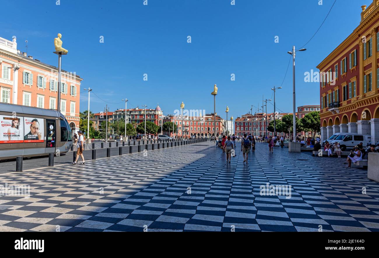 Place Massena In Nice France Stock Photo