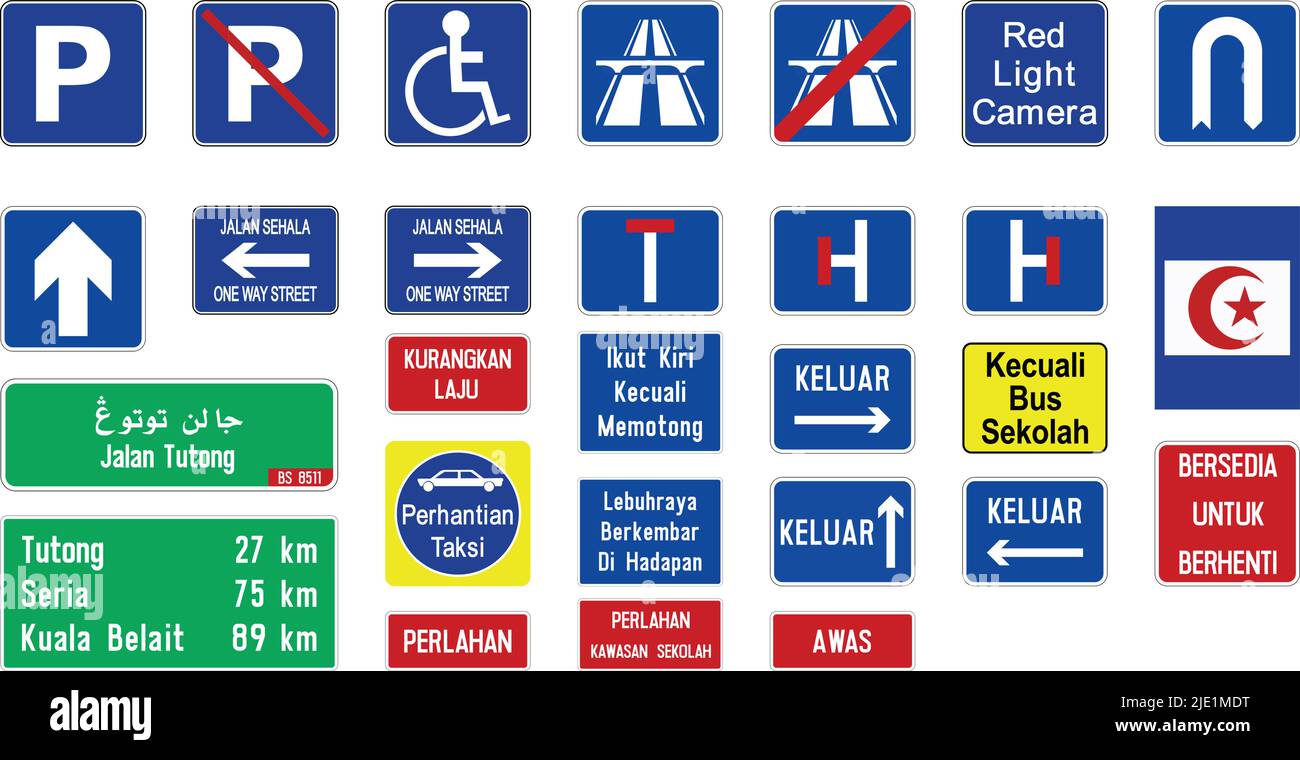 This sign indicates the end of a lanelanes. All the traffic in this lanethese lanes must merge into the adjacent lane. Direction Signs, road signs Ger Stock Vector