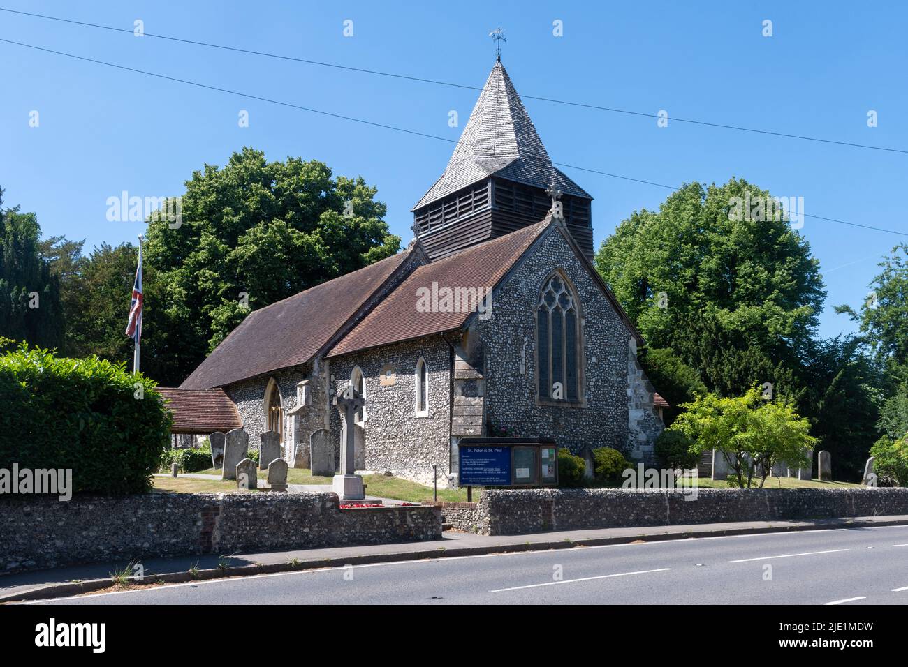 Church of St. Peter and Paul in West Clandon village, Surrey, England, UK Stock Photo