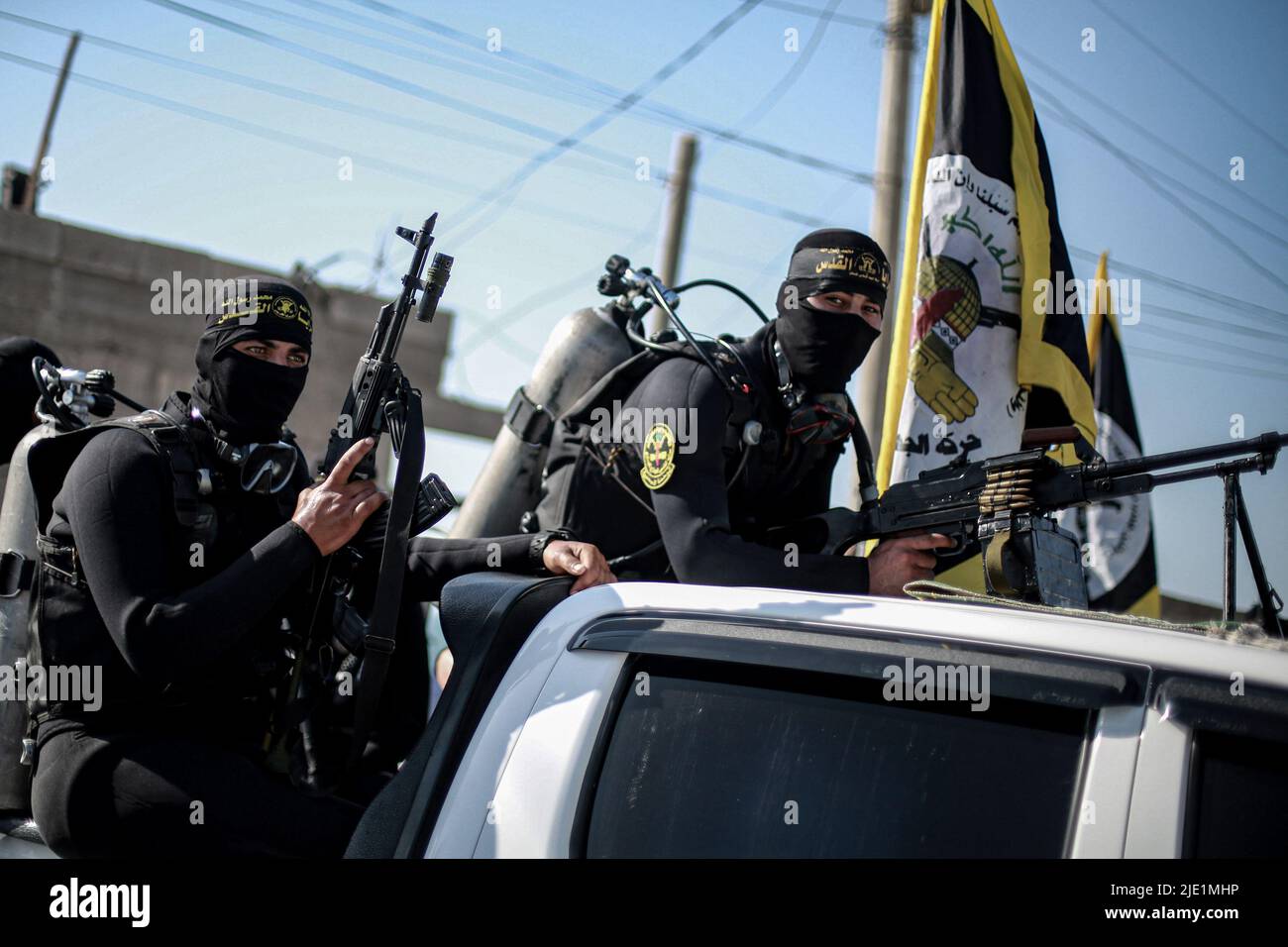 Al Shati, Palestinian Territories. 24th June, 2022. Members of the