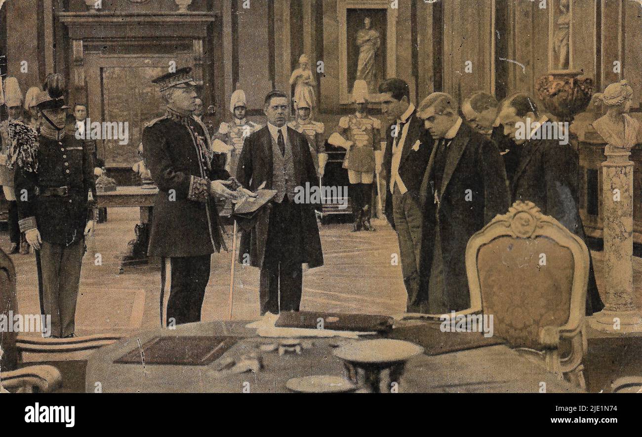 Ignazio Lupi and Alfonso Cassini in Il potere sovrano (1916) Italian