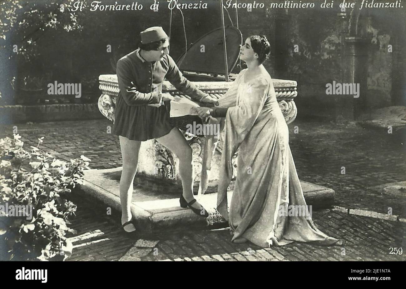 Il Fornaretto di Venezia 007 Italian silent movie Stock Photo Alamy